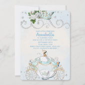 Cinderella Carriage Fairy Tale Party Einladung (Vorderseite)