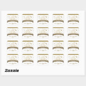 Cinderella Carriage Gold Glitzer Dots Stickers (Blatt)