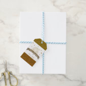 Cinderella Carriage Gold Glitzer Party Geschenkmar Geschenkanhänger (Mit Garn)