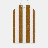 Cinderella Carriage Gold Glitzer Party Geschenkmar Geschenkanhänger (Rückseite)