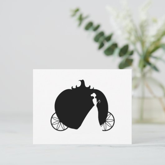 Cinderella Coach Postkarte (Stehend Vorderseite)