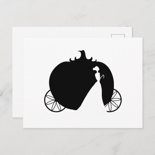 Cinderella Coach Postkarte (Vorne/Hinten)