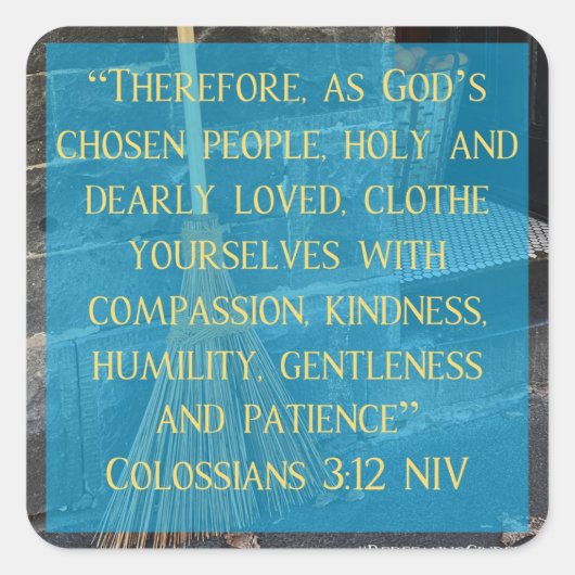 Cinderella Colossians 3:12 Stickers (Vorderseite)