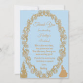 Cinderella Dankeschön Karte (Vorderseite)