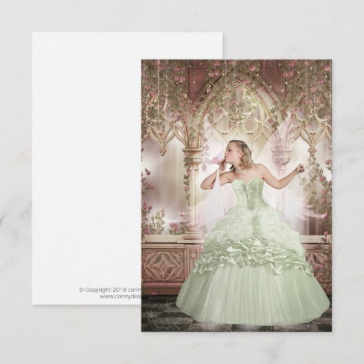 Cinderella Dankeskarte (Vorne/Hinten)