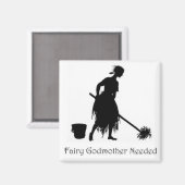 Cinderella Fairy Godmutter brauchte Magnet Mopping (Vorderseite/Rückseite)