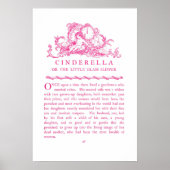 Cinderella Fairy Tale Book Pink Poster (Vorne)