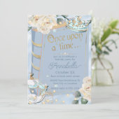 Cinderella Fairy Tale Buchübersicht Einladung (Stehend Vorderseite)