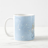 Cinderella Fairy Tale Carriage on Blue & Silver Kaffeetasse (Links)