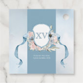 Cinderella Fairy Tale Light Blue Pink Vielen Dank Geschenkanhänger (Rückseite)