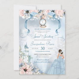 Cinderella Fairy Tale Princess Sweet 16 Geburtstag Einladung