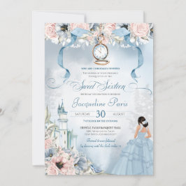 Cinderella Fairy Tale Princess Sweet 16 Geburtstag Einladung