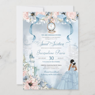 Cinderella Fairy Tale Princess Sweet 16 Geburtstag Einladung