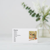 Cinderella Fairytale Business Card Visitenkarte (Stehend Vorderseite)