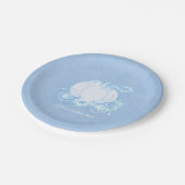 Cinderella Fairytale Carriage Blue Party Teller (Schrägansicht)