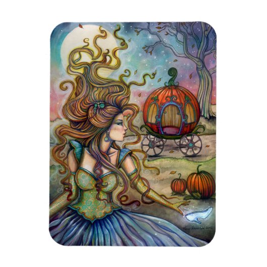 Cinderella Fantasy Art von Molly Harrison Magnet (Vertikal)