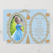 Cinderella Foto Dankeschön Karte (Vorne/Hinten)