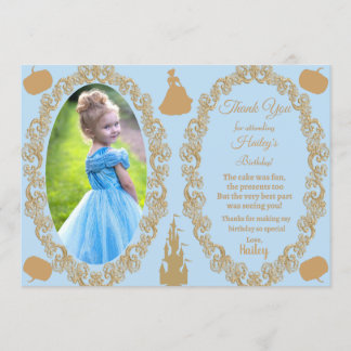 Cinderella Foto Dankeschön Karte