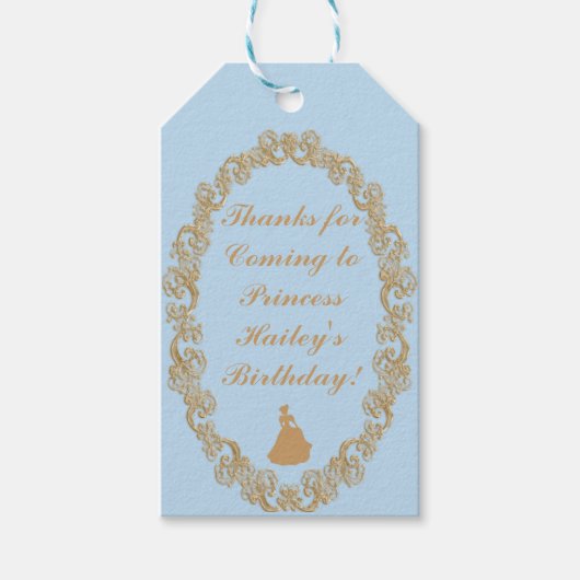 Cinderella Gastgeschenk Tag Geschenkanhänger (Vorderseite)