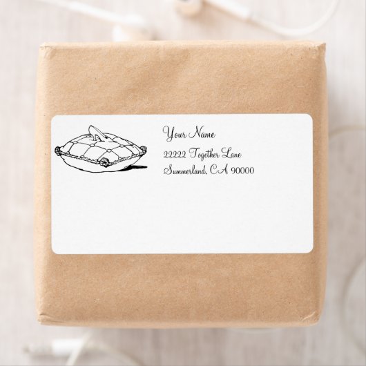Cinderella Glass Slipper Custom Shipping Label (Insitu)