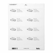 Cinderella Glass Slipper Custom Shipping Label (Vorne)