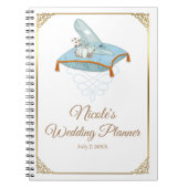 Cinderella Glass Slipper Eleganter Hochzeitsplaner Notizblock (Vorderseite)