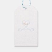 Cinderella Glass Slipper Elegantes Brautparty Geschenkanhänger (Rückseite)