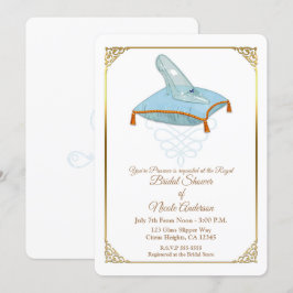 Cinderella Glass Slipper Elegantes Brautparty Inv Einladung