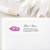 Cinderella Glass Slipper Pink Pillow Label (Insitu)