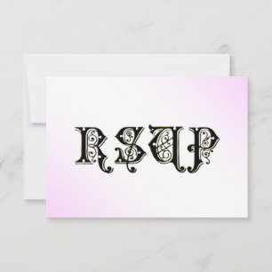 Cinderella Glass Slipper Pink RSVP Karten