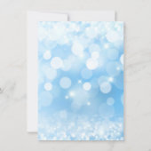 Cinderella Glass Slipper Quinceanera Einladung (Rückseite)