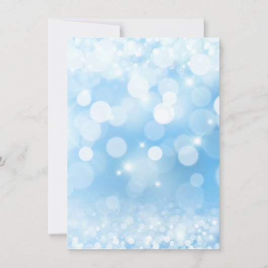 Cinderella Glass Slipper Quinceanera Einladung (Rückseite)