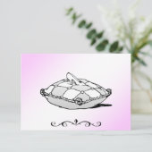 Cinderella Glass Slipper RSVP Cards Karte (Stehend Vorderseite)