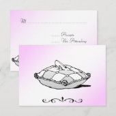 Cinderella Glass Slipper RSVP Cards Karte (Vorne/Hinten)