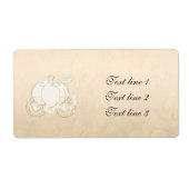 Cinderella Gold Carriage Champagne Princess Label (Vorne)