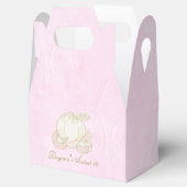Cinderella Gold Carriage Pink Gastgeschenk Boxen Geschenkschachtel (Geöffnet)