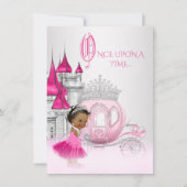 Cinderella Once Upon a Time Princess Birthday Einladung (Vorderseite)