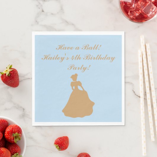 Cinderella Party Personalisiert Napkins Serviette (Beispiel)