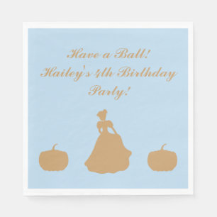 Cinderella Party Personalisiert Napkins Serviette