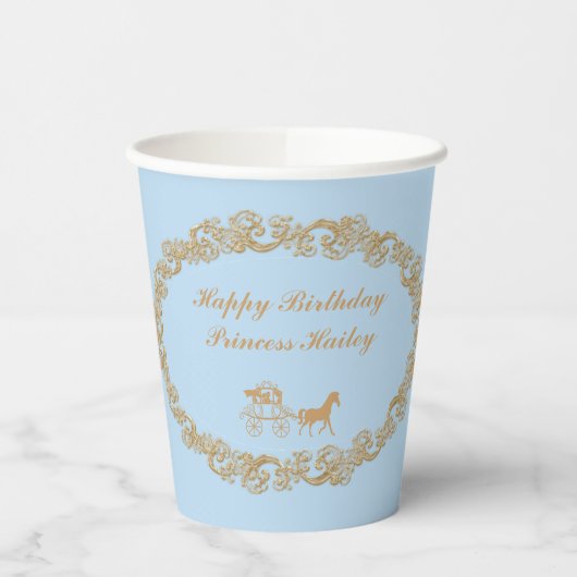 Cinderella Party Personalisiert Pappbecher (Links)