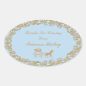 Cinderella Party Vielen Dank, Aufkleber (Vorderseite)