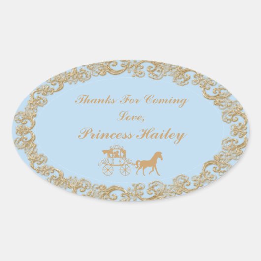 Cinderella Party Vielen Dank, Aufkleber (Vorderseite)