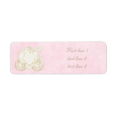 Cinderella Pink Gold Carriage Royal Address Labels (Vorne)