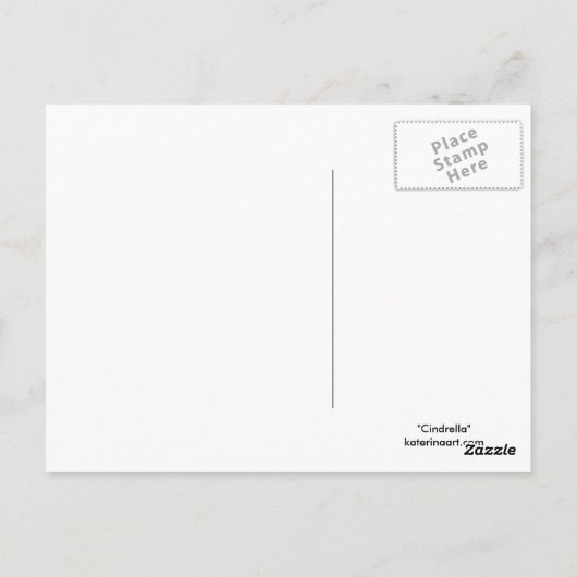 Cinderella Postcard Postkarte (Rückseite)