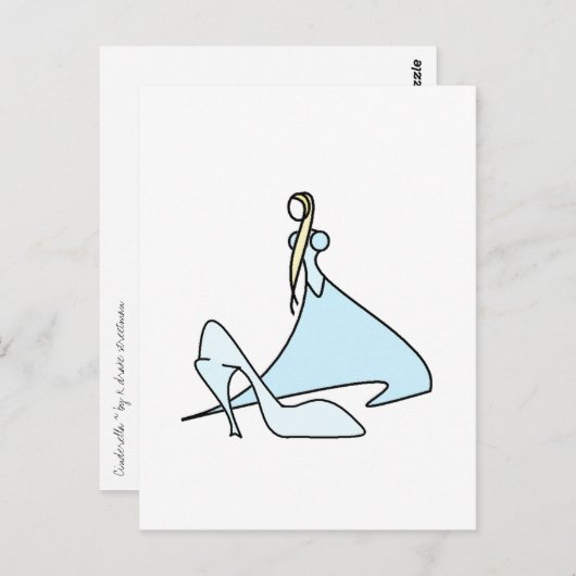 Cinderella Postkarte (Vorne/Hinten)