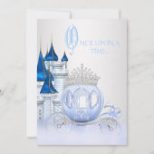 Cinderella Princess Birthday Einladung (Vorderseite)