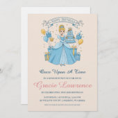 Cinderella princess birthday invitations einladung (Vorne/Hinten)