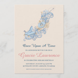 Cinderella princess birthday invitations einladung