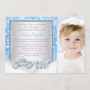 Cinderella Princess Geburtstagsparty Einladung