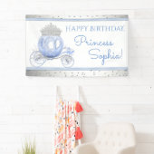 Cinderella Princess Girls Birthday Banner (Insitu)